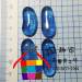糖果半珠( 藍色 )100克裝Z1020