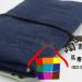 藍白雙色摺疊4格筆袋~20X8公分Z2081