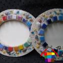 馬賽克磁磚橢圓相框DIY材料包((購買20份以上每份特價60元) A222[A222]