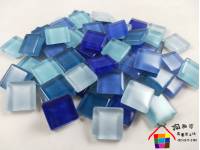 玻璃正方磚(藍色系)1.5公分100克裝Z1534