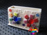 馬賽克磁磚便條盒DIY材料包((購買20份以上每份特價50元) A217